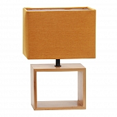 Интерьерная настольная лампа  UML-B401 E27 ORANGE/WOOD 