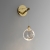 Бра Colvin MT9176-1WB titanium gold