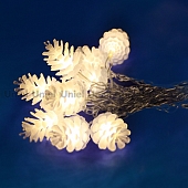 Гирлянда  ULD-S0280-020/DTA WARM WHITE IP20 PINE CONES 