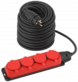 Розеточные блоки, удлинители  UK-4e-3x1,5-50m-IP44(KG) 