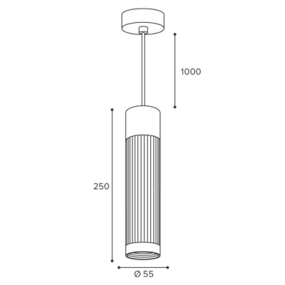 Подвесной светильник Wsl-Gu10/19 WSL-GU10/P19G