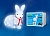 Световая фигура  ULD-M2732-040/STA WHITE IP20 RABBIT-1 