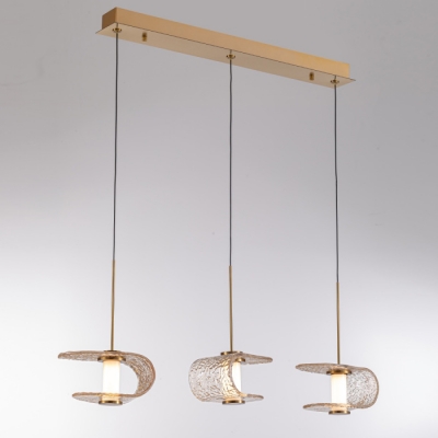 Подвесной светильник MD24020901 MD24020901-3B gold/cognac