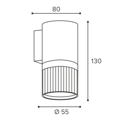 Настенный светильник Wsl-Gu10/19 WSL-GU10/W19WG