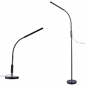 Торшер  ULM-T619 10W/3000-6500K/DIM BLACK 
