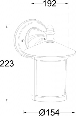 Настенный фонарь уличный CORDOBA 1828 Bl