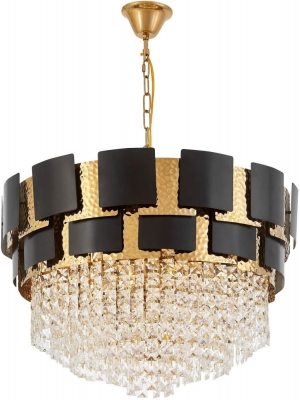 Подвесная люстра Molina LDP 7045-600 BK+GD