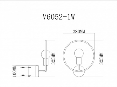 Бра Sachara V6052-1W