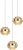 Подвесной светильник Indiana MD22030002-3A gold/champagne