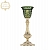 Интерьерная настольная лампа 32.11 32.1100L.15.GW.P2.Clear-Green.H-1J 