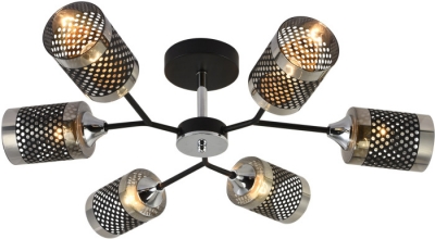 Потолочная люстра  01405-3.3-06B BK+CR