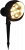 Грунтовый светильник  09401-0.7-001U LED12W BK+WW