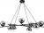 Подвесная люстра Balance 1119/8S Black