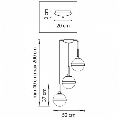 Подвесная люстра GLOBO 813131