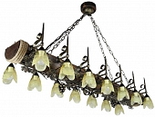 Подвесная люстра Лоза Лоза-14П янтарь 