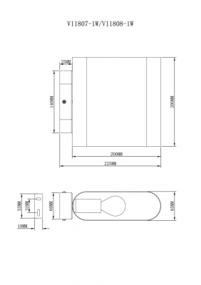 Бра Metalicana V11807-1W