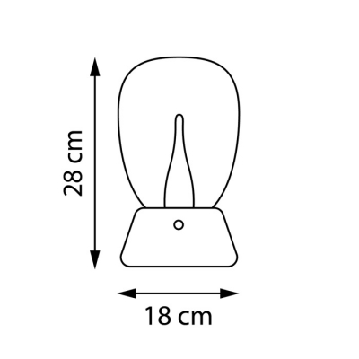 Интерьерная настольная лампа Uovo III 807907