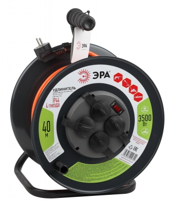 Розеточные блоки, удлинители  RMx-4es-3x1.5-40m-IP44