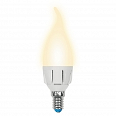 Лампочка светодиодная  LED-CW37 7W/WW/E14/FR PLP01WH картон 