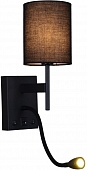 Настенный светильник  86210-9.2-001KT LED3W+E14 BK 