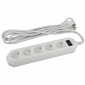 Розеточные блоки, удлинители  USF-5es-5m-W 